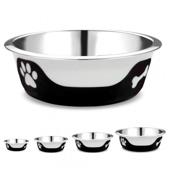 ThermoCool Insulated No-Skid Dog Bowl - Black - 64 Oz