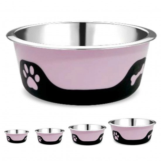 ThermoCool Insulated No-Skid Dog Bowl - Pink - 32 Oz
