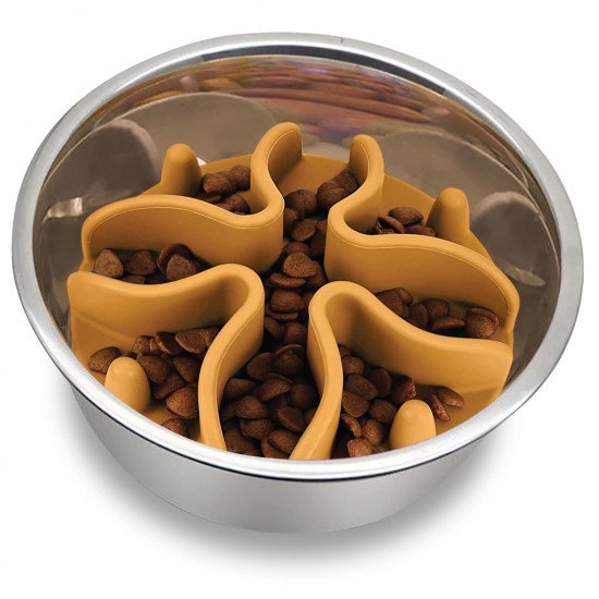 Paw Puzzle Slow Feeder Dog Bowl Insert - Small