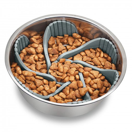 Paw Puzzle Slow Feeder Dog Bowl Insert - Universal Large