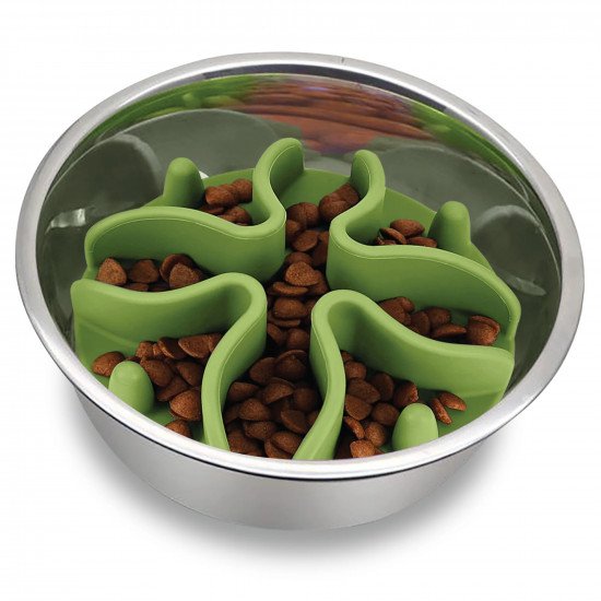 Paw Puzzle Slow Feeder Dog Bowl Insert - Large