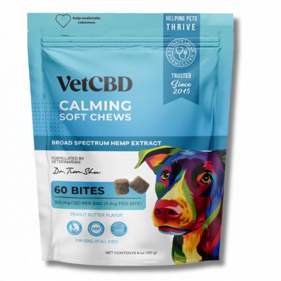VetCBD Hemp Calming Chews 60 Count
