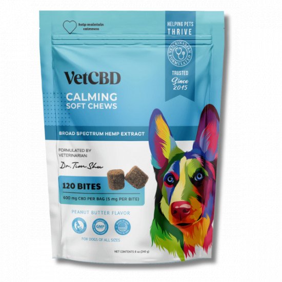 VetCBD Hemp Calming Chews 120 Count