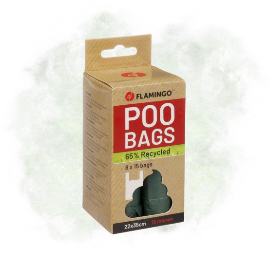 Poop Bag Recycled With Handle Poco Green