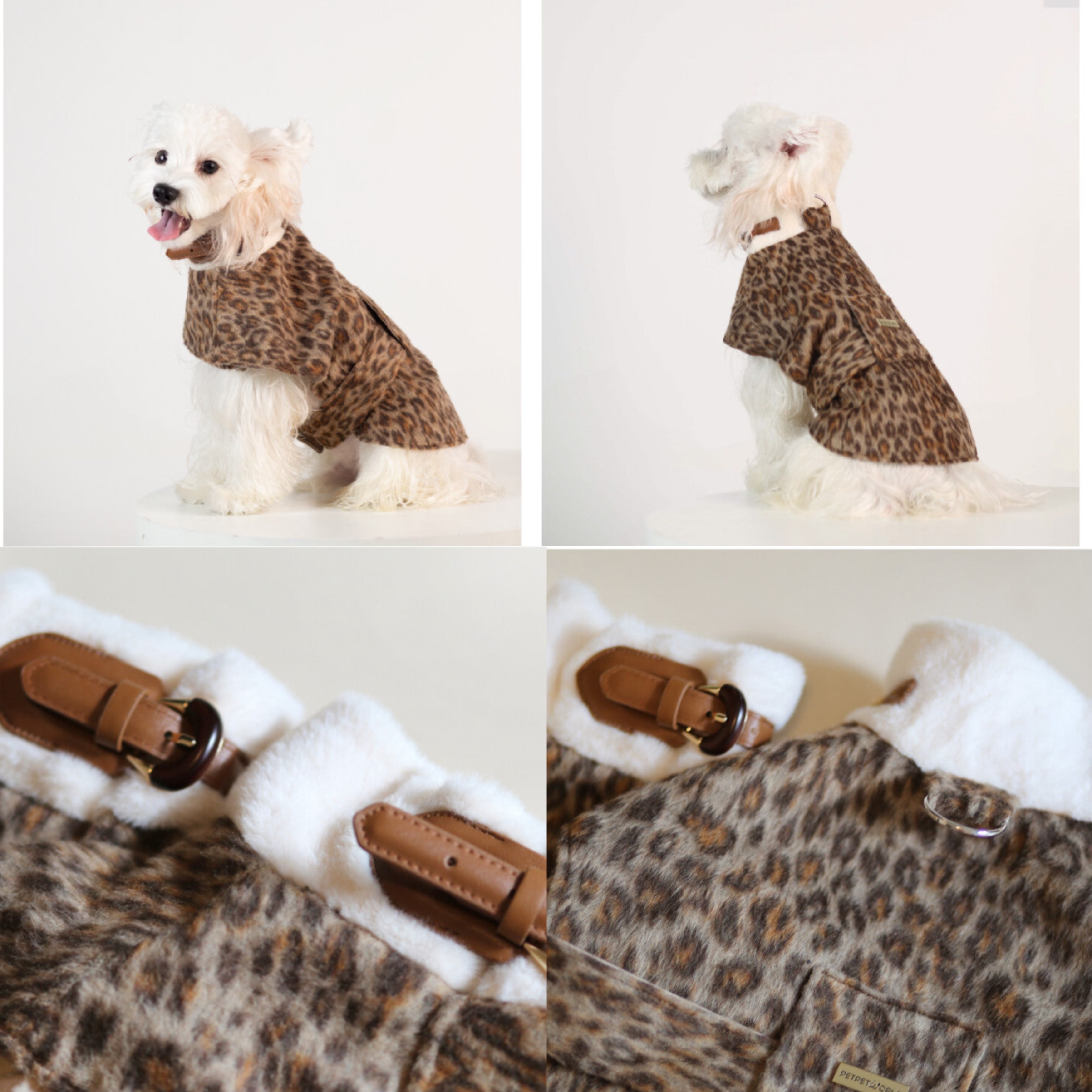 Trendy Leopard Print Pet Cape